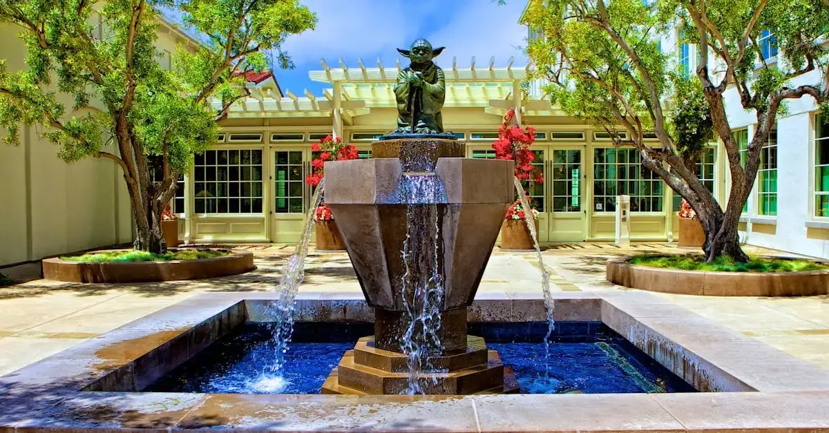 Ausgefallene brunnen für den garten