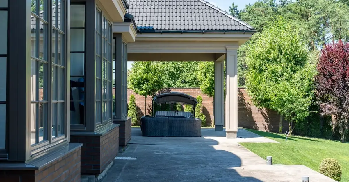 Überdachung sitzplatz garten