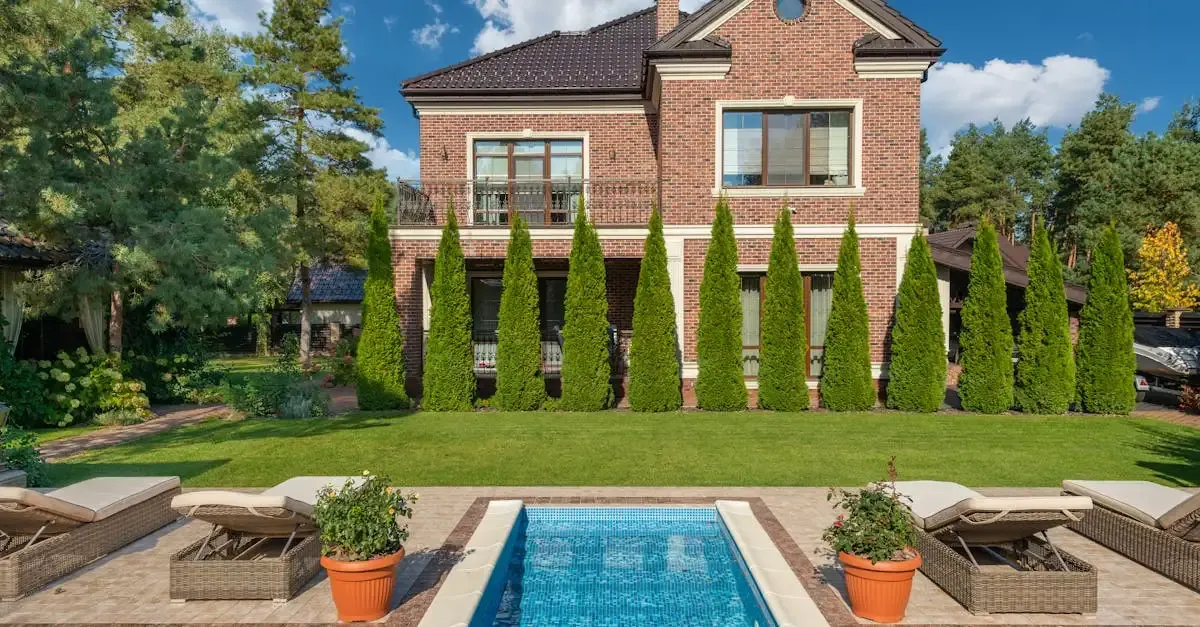 Pool modern garten