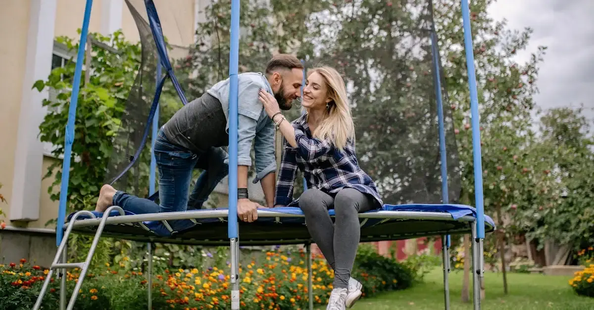 Trampolin garten ohne federn