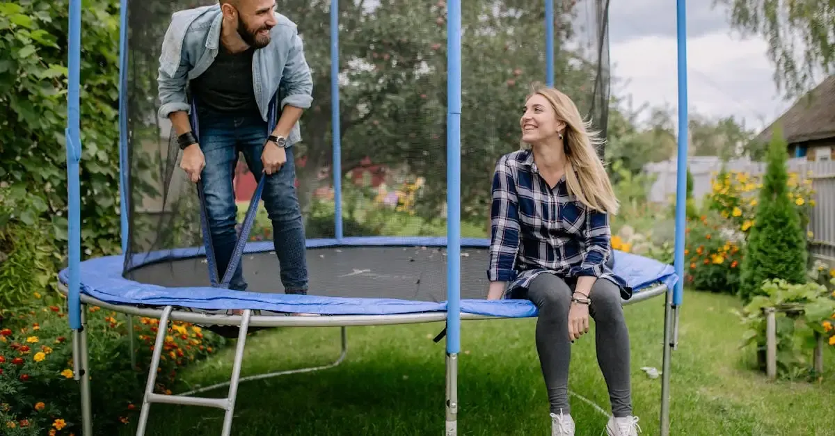 Trampolin mit Netz für den Garten kaufen & bestellen