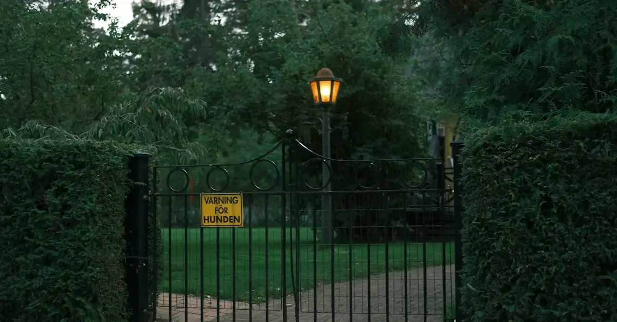 Garten hoftor